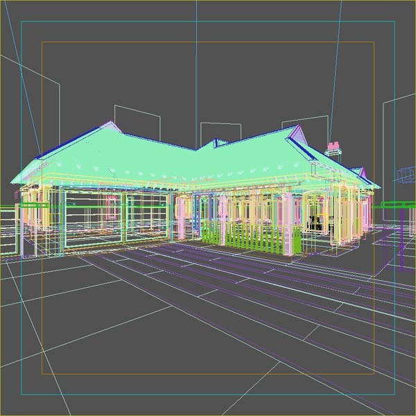 country farm house 3d model - Country House by Raouldip